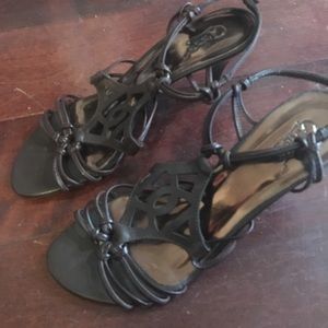 Carlos Santana strappy leather heels. Only worn 1